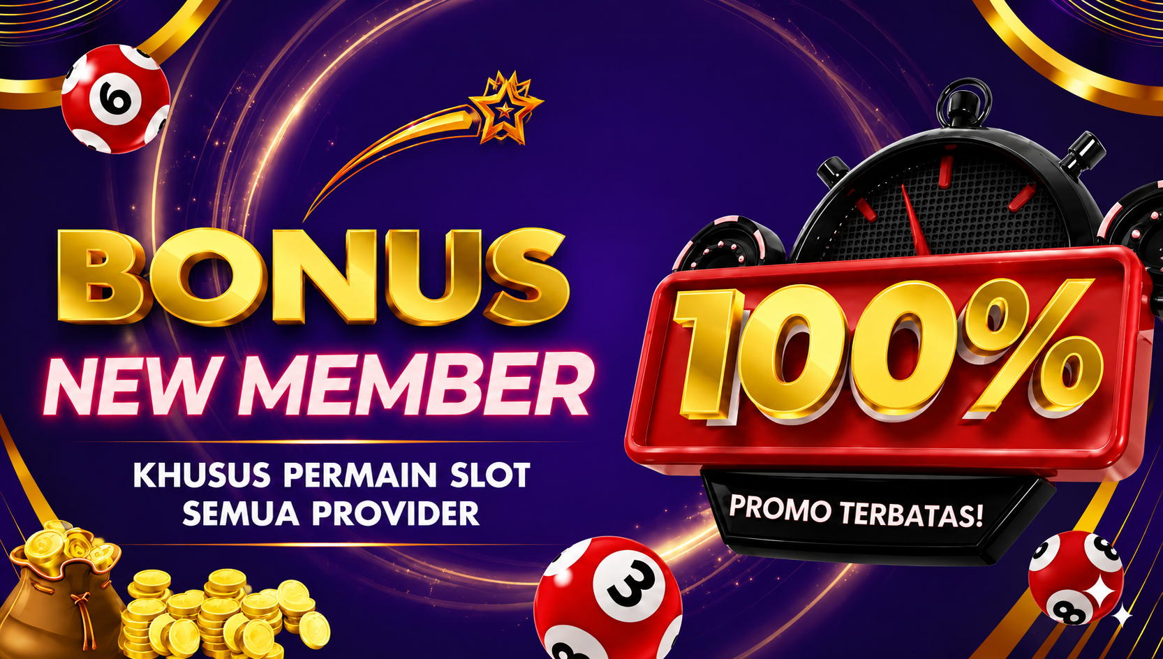 BONUS NEW MEMBER 100%